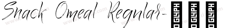 Snack Omeal Regular字体转换